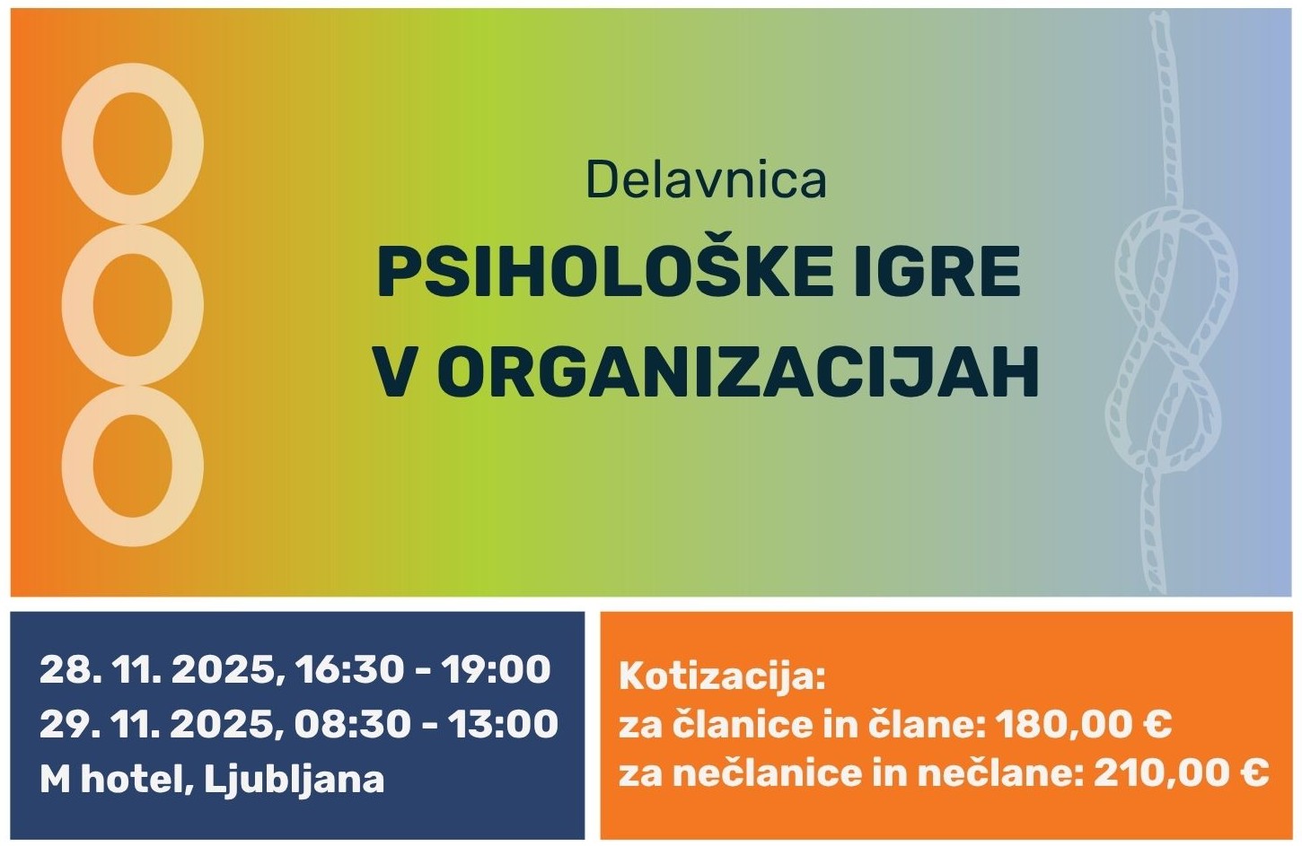 Delavnica Psihološke igre v organizacijah